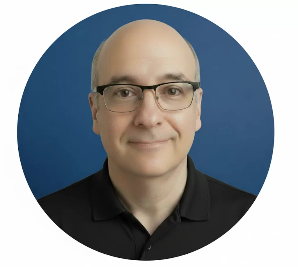 Round headshot for Tannuzzo Creative homepage